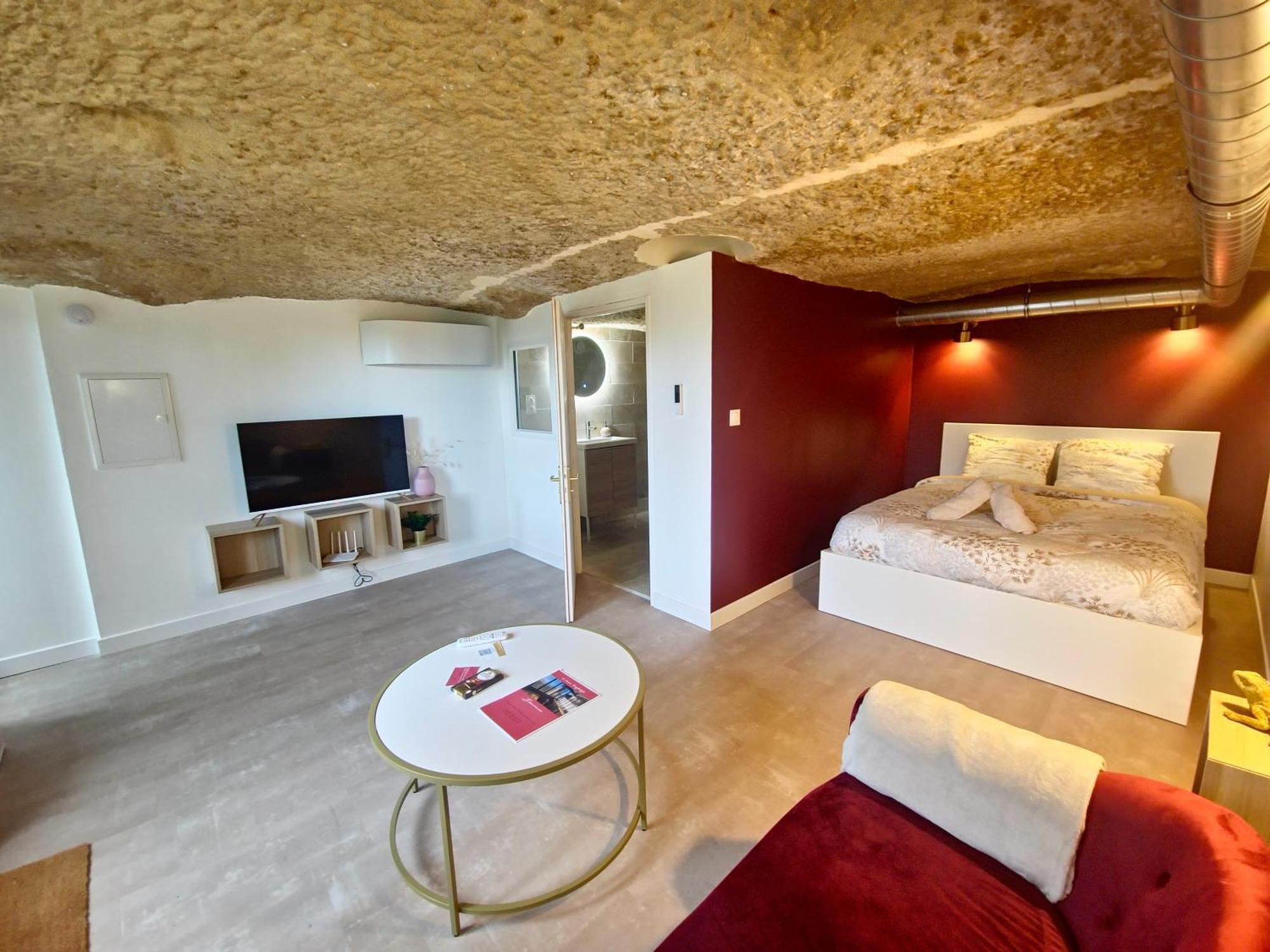 Le Cocon Troglodyte Apartment Saint-Etienne-de-Chigny Luaran gambar